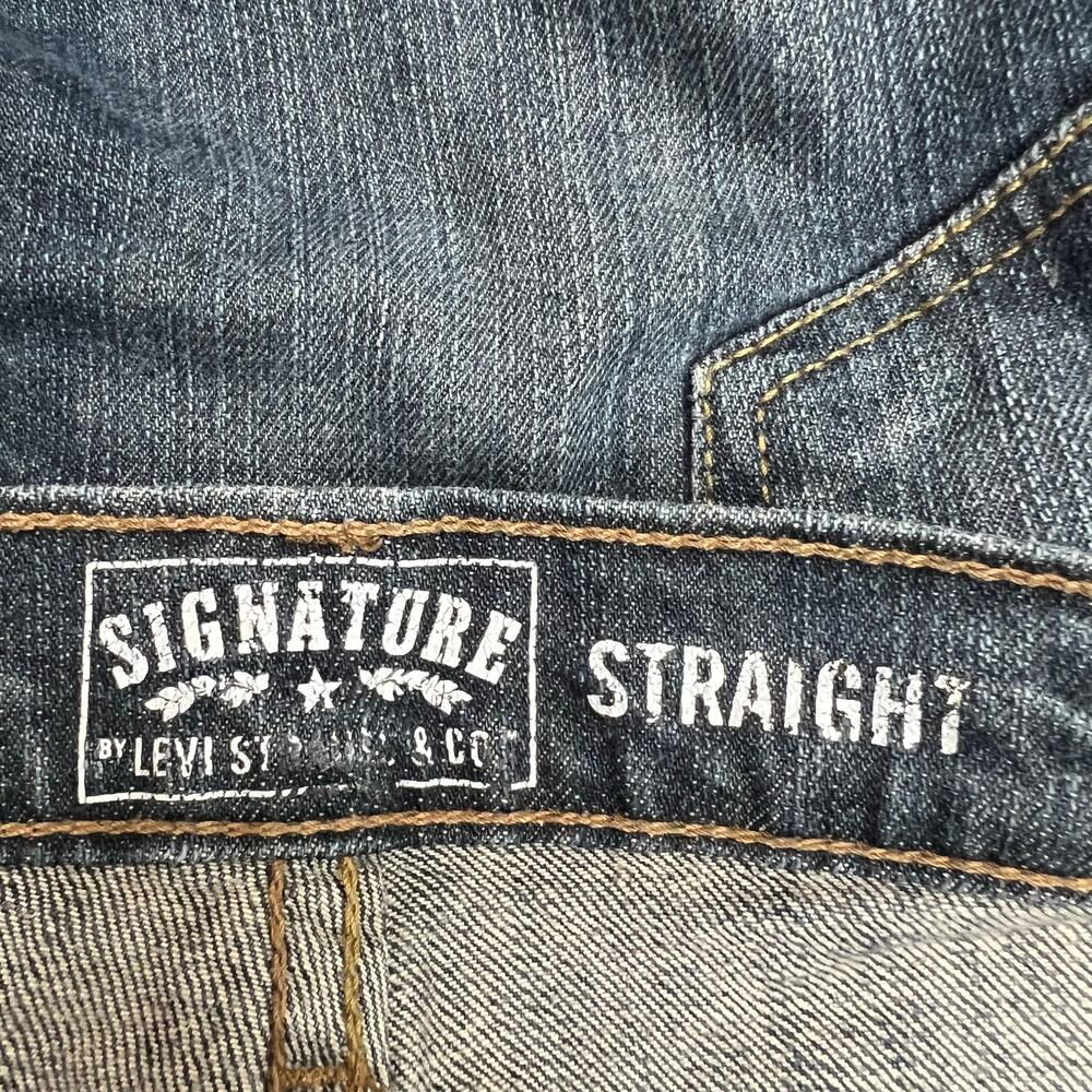 Levi’s Signature by Levi Strauss straight leg stretch Jeans men’s 34x34 med wash - Picture 4 of 6